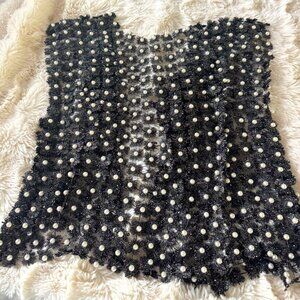 Saachi Floral Shell Pearl Capelet